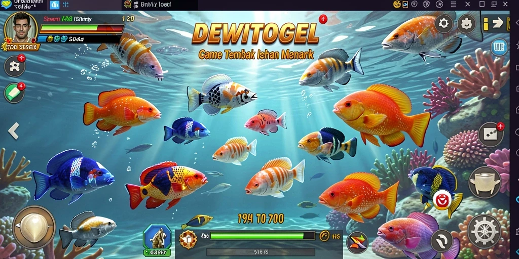 Tampilan gameplay menarik dari DEWITOGEL yang penuh aksi tembak ikan.