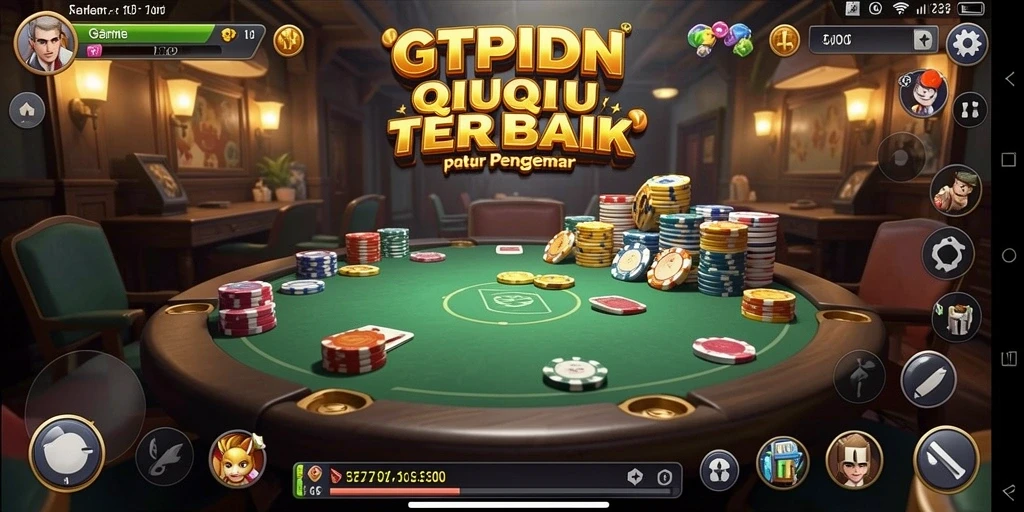 Tampilan menarik dari gameplay QiuQiu di GTPIDN.