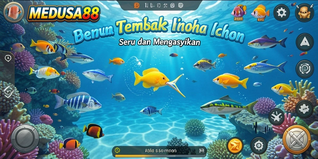 Tampilan gameplay <strong>MEDUSA88</strong> yang menarik dan penuh aksi Tembak Ikan.