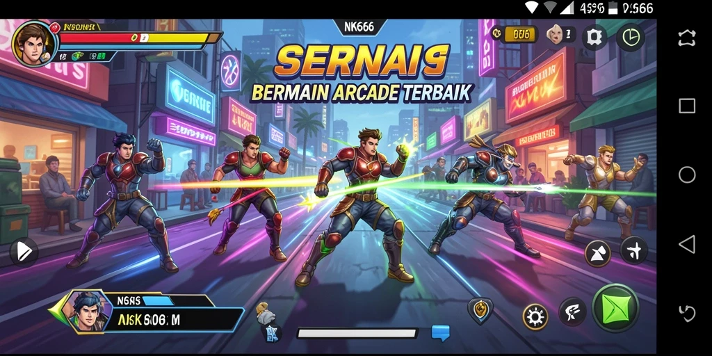Tampilan dinamis gameplay NK666 yang seru dan menarik.